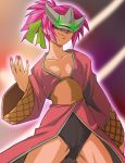  hair_up haruyama mask nail_polish oopen_robe open_clothes open_robe pink_hair shura_chouhouin_(female) smile super_robot_wars super_robot_wars_og_saga_mugen_no_frontier super_robot_wars_og_saga_mugen_no_frontier_exceed 