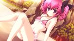  bikini character_request cleavage game_cg hyper_highspeed_genius red_hair redhead swimsuit tagme_(character) yukiwo 
