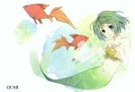  fish green_hair gumi mermaid vocaloid 