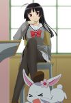  crossed_legs jewel_pet jewel_pet_sunshine jewelpet_(series) jewelpet_sunshine legs_crossed long_hair mattaku_mosuke mizushiro_kanon pantyhose school_uniform serafuku sitting skirt 