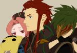  asch gloves green_eyes green_hair hat long_hair mask pink_hair red_eyes red_hair redhead sync tales_of_(series) tales_of_the_abyss yohi 