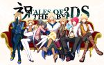  black_hair blonde_hair brown_hair choker closed_eyes eyes_closed glasses gloves green_eyes guy_cecil hair_over_one_eye hairband jade_curtiss long_hair luke_fon_fabre mieu natalia_luzu_kimlasca_lanvaldear open_mouth pantyhose peony_ix red_eyes red_hair redhead short_hair sui_(suixi) tales_of_(series) tales_of_the_abyss tear_grants thigh-highs thighhighs title_drop twintails 