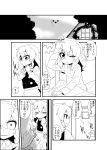  bow braid buttons closed_eyes comic cosplay frills from_behind hair_bow highres jeno kirisame_marisa monochrome no_hat no_headwear touhou translated translation_request 