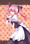  bad_id cat_ears fang faris_nyannyan highres long_hair maid maid_headdress open_mouth pink_eyes pink_hair shino_(sosuketo) smile solo steins;gate twintails 