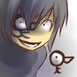  cosplay crasy crazy crazy_eyes eyes face_painting face_writing hitec human male moemon open_mouth personification pokemon pokemon_(creature) pokemon_(game) pokemon_gsc psycho smile unown unown_f 