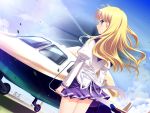  blonde_hair blue_eyes game_cg long_hair nanairo_kouro rachel_windsor rakko seifuku skirt 