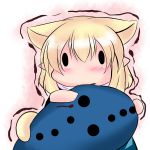  animal_ears blonde_hair cat_ears cat_tail chibi commentary crossover extra_ears hoshizuki_(seigetsu) instrument kemonomimi_mode mizuhashi_parsee ocarina open_mouth puru-see solo tail the_legend_of_zelda touhou trembling 