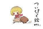 copyright_request luggage matado scarf short_hair solo translated translation_request 