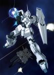  gun gundam gundam_unicorn highres mecha nagi-kaze nahel_argama no_humans shield solo space space_craft unicorn_gundam weapon 