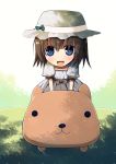  blue_eyes capybara-san child dress hat kujiran shiina_mayuri smile solo steins;gate young 