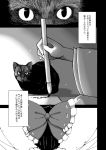  cat comic hakurei_reimu monochrome ryuhey touhou translated 