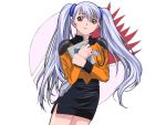  hoshino_ruri kidou_senkan_nadesico long_hair long_sleeves silver_hair solo twintails yellow_eyes 