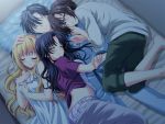  aneiro bed character_request game_cg glasses panties riv sleeping tagme_(character) underwear 