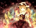  blonde_hair colored_pencil_(medium) flandre_scarlet hat marker_(medium) red_eyes smile solo the_embodiment_of_scarlet_devil touhou traditional_media wings wiriam07 