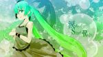 dress green_eyes green_hair hatsune_miku long_hair saiho smile solo twintails umbrella very_long_hair vocaloid 