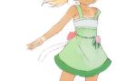  dress head_out_of_frame highres jewelpet_(series) jewelpet_tinkle miria_marigold_mackenzie nyama short_hair strap_slip tail tan tanline twintails 