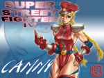  1girl alternate_costume blonde_hair blue_eyes braid breasts cammy_white camouflage cosplay elbow_gloves fingerless_gloves gloves hand_on_hip hat leotard lips long_hair muscle nikuji-kun peaked_cap scar shoulder_pads sideboob solo street_fighter street_fighter_iv thick_thighs thigh-highs thighs twin_braids vega vega_(cosplay) zoom_layer 