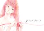  flower long_hair megurine_luka pink_eyes pink_hair ribbons vocaloid 