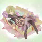  bad_id blonde_hair boots dress elise_lutas elise_lutus green_eyes knee_boots lying tales_of_(series) tales_of_xillia tipo_(xillia) tippo 