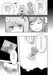  bow cirno comic daiyousei hair_bow ikaasi monochrome multiple_girls pout side_ponytail touhou translated wings 