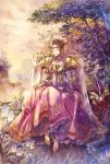  cu-rim dress highres landscape original scenery sitting solo 