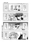  berserk comic hand_print ibuki_suika kawashiro_nitori monochrome nagare_kei newspaper shameimaru_aya touhou translated translation_request 