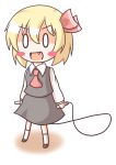  blonde_hair blush_stickers chibi fang jump_rope kukku o_o open_mouth rumia solo the_embodiment_of_scarlet_devil touhou youkai 