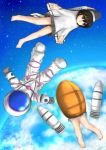  denpa_onna_to_seishun_otoko floating highres hinata_nano hoshimiya_yashiro maekawa planet space space_craft space_shuttle spacesuit star touwa_erio 