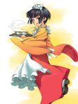  cup food ikoku_meiro_no_croisee japanese_clothes kimono maid_headdress tatsuhiko_(pasutaya) teacup tray yune_(ikoku_meiro_no_croisee) 