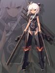  china_dress chinese_clothes dragon dual_wielding ericsakura helicopter highres mecha_musume military original personification striker_unit weapon white_hair 