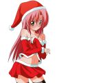   blush christmas hayate_no_gotoku! katsura_hinagiku pink_hair thigh-highs thighhighs transparent vector  