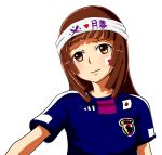  2011_fifa_women&#039;s_world_cup 2011_fifa_women's_world_cup bakemonogatari flag hachimaki headband hhh monogatari_(series) sengoku_nadeko soccer_uniform world_cup 