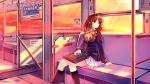  brown_eyes brown_hair misaki_kurehito sasaki_kaori seifuku train ushinawareta_mirai_wo_motomete 