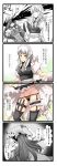  comic dying_message garters hat highres hong_meiling izayoi_sakuya knife lingerie monochrome skirt skirt_lift spear_the_gungnir stabbing tenko_(gintenko) thighhighs throwing_knife touhou translated translation_request underwear weapon 