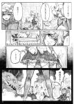  comic highres izayoi_sakuya kirisame_marisa koakuma monochrome patchouli_knowledge touhou translated translation_request 