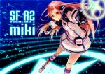  dress earmuffs gloves headphones headset kneehighs long_hair miki_(vocaloid) red_eyes red_hair redhead robot_joints routemoc sf-a2_miki smile socks solo star striped striped_gloves striped_kneehighs very_long_hair vocaloid wrist_cuffs 