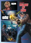  chainsaw comic dr._salvador english firing gun handgun highres jack_krauser katotepe knife leon_s_kennedy pistol pitchfork resident_evil resident_evil_4 spanish weapon 