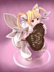  female_sword_spirit highres hitosizuku mabinogi pointy_ears twintails valentine wings 