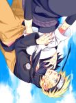  falling hug naruto uchiha_sasuke uzumaki_naruto 