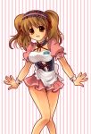  asahina_mikuru cute legs maid miniskirt short_dress skirt smile solo suzumiya_haruhi_no_yuuutsu thighs 