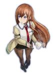  eroquis legs long_hair makise_kurisu mouth_hold pantyhose steins;gate 