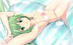  bikini green_eyes green_hair hatsune_miku swimsuit twintails vocaloid 
