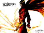  cape dark_skin fire fire_emblem_(tiger_&amp;_bunny) gloves kasu_(pixiv108801) lips male mask nathan_seymour parody solo spandex spawn superhero tiger_&amp;_bunny 