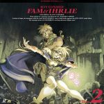  :d blonde_hair cape cover grin highres long_hair magic male miguel official_art open_mouth pose rasha_(ruin_explorers) ruin_explorers smile standing surrounded tanaka_kunihiko traditional_media 