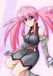  belt blue_eyes boots breasts elbow_gloves gloves highres pink_hair presea_combatir shangorilla tales_of_(series) tales_of_symphonia twintails 