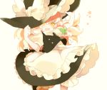  blonde_hair bow braid dress hair_bow hat kirisame_marisa long_hair open_mouth oppo single_braid solo touhou witch witch_hat yellow_eyes 