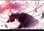  absurdres alternate_costume bare_shoulders black_dress choker dark_persona dress goddess_madoka highres kaname_madoka kriemhild_gretchen long_hair mahou_shoujo_madoka_magica pink_eyes pink_hair raicy solo spoilers ultimate_madoka 