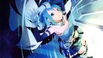  armband artist_request bare_shoulders blue_eyes blue_hair cape detached_sleeves gloves magical_girl mahou_shoujo_madoka_magica miki_sayaka short_hair skirt solo source_request tagme_(artist) thighhighs zettai_ryouiki 
