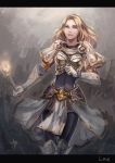  blonde_hair breastplate bryanth league_of_legends luxanna_crownguard solo 