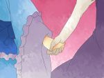 aenobas bad_id hammer_(sunset_beach) hand_holding holding_hands multiple_girls saigyouji_yuyuko touhou yakumo_yukari 